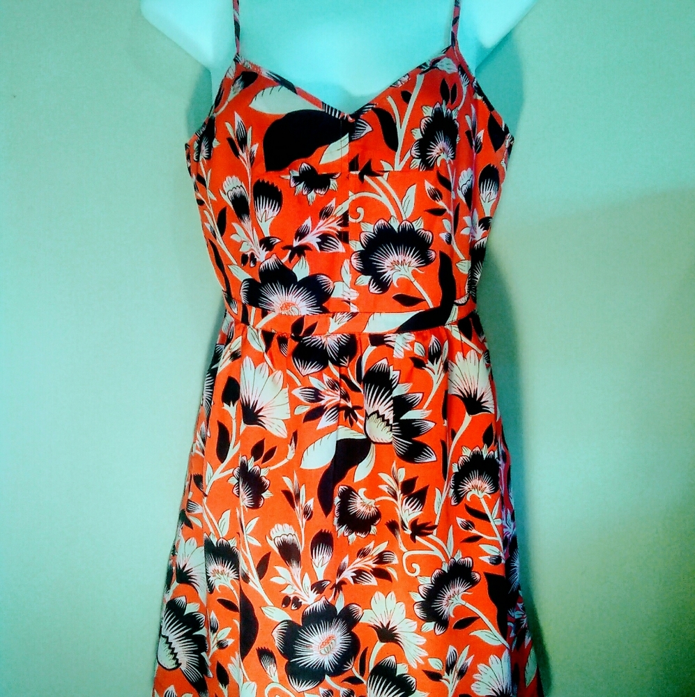 J. Crew Seaside Coral Floral Cami Dress NWT 2